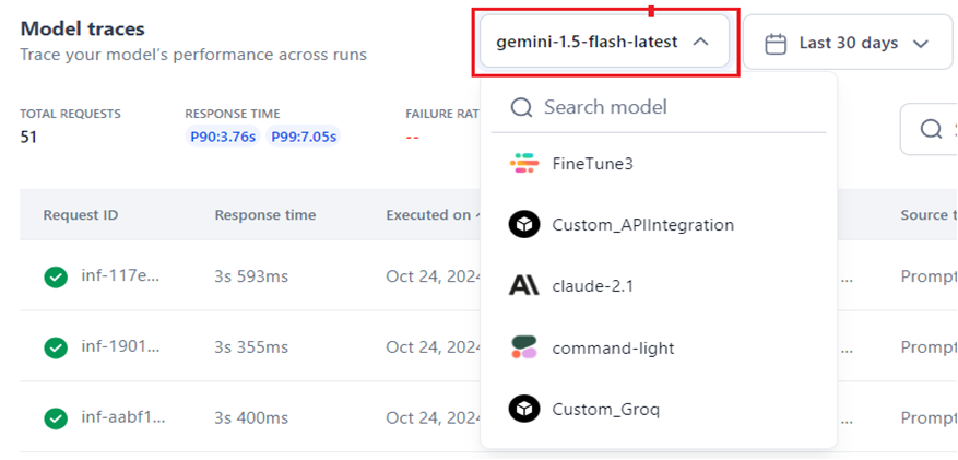 model name filter