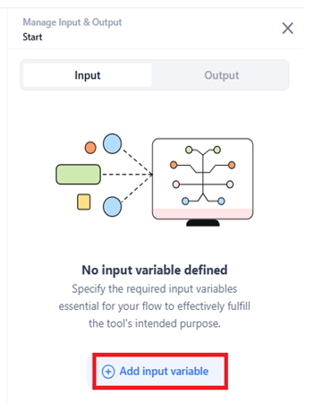 add input variable