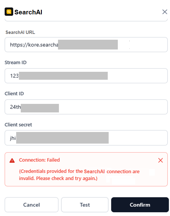 connection failure