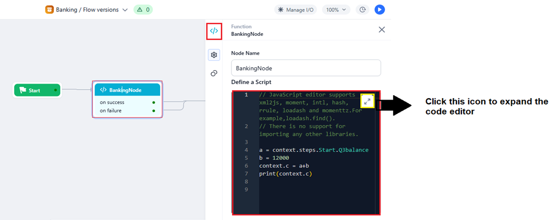 define a script window