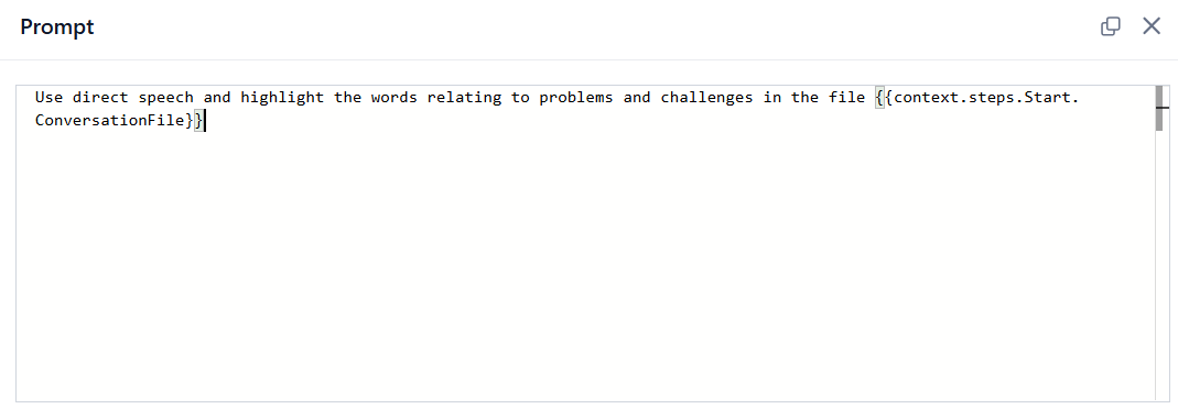 dynamic prompt example