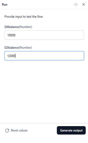 generate output
