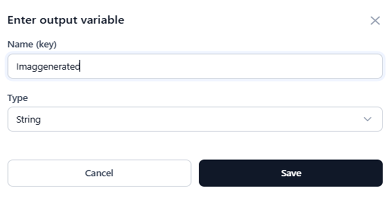 save output variable