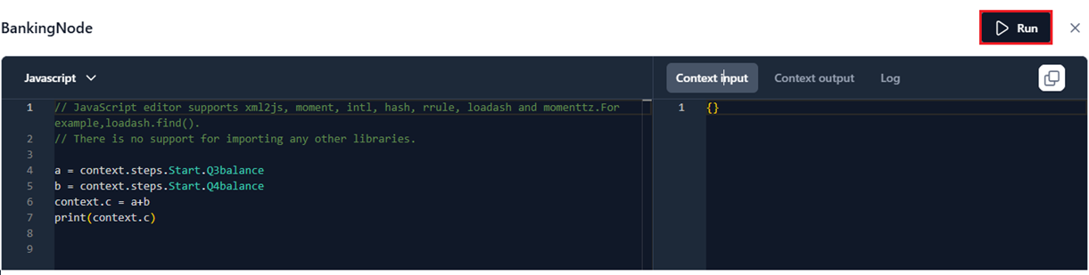 run script