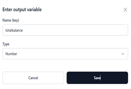 save output variable