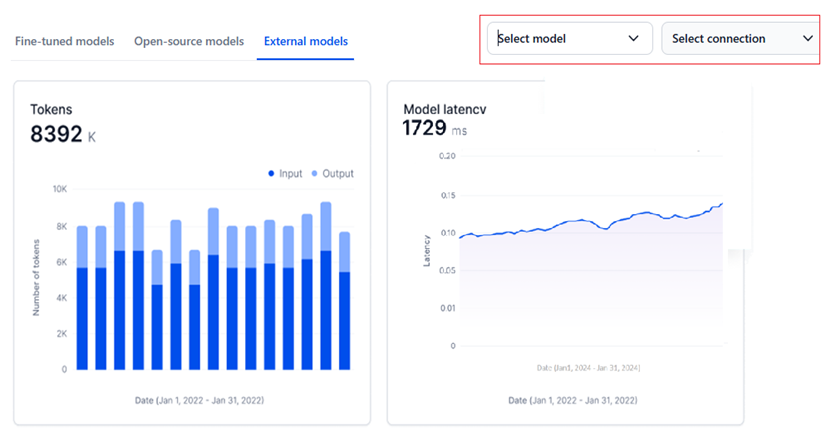 model name and version filter