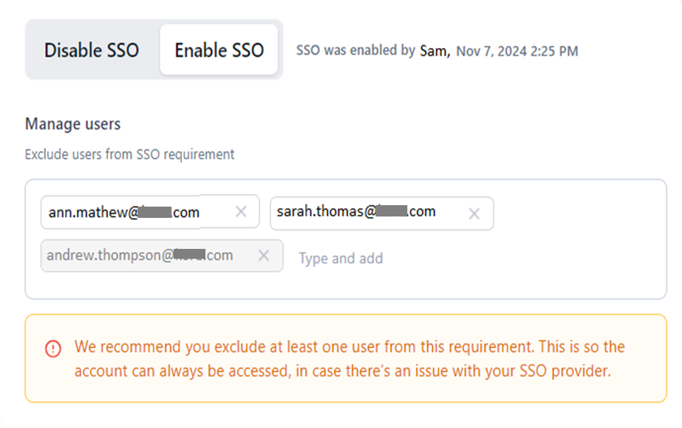 exclude multiple users exclude multiple users