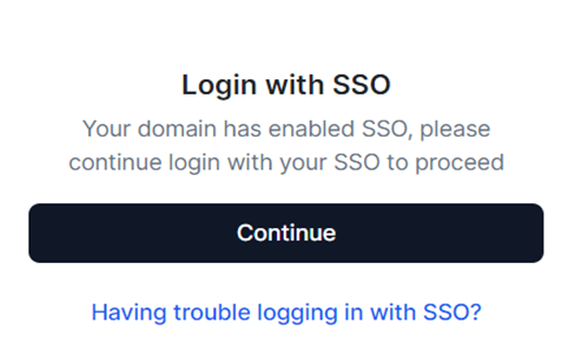 login with sso login with sso