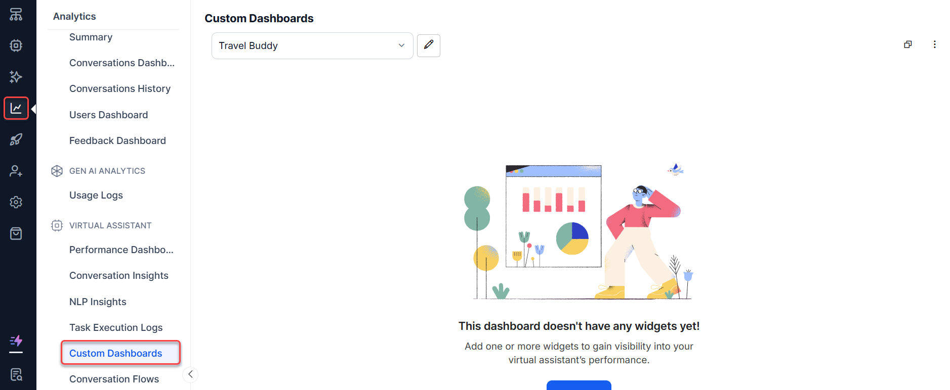 Navigate to Custom Dashboard Navigate to Custom Dashboard