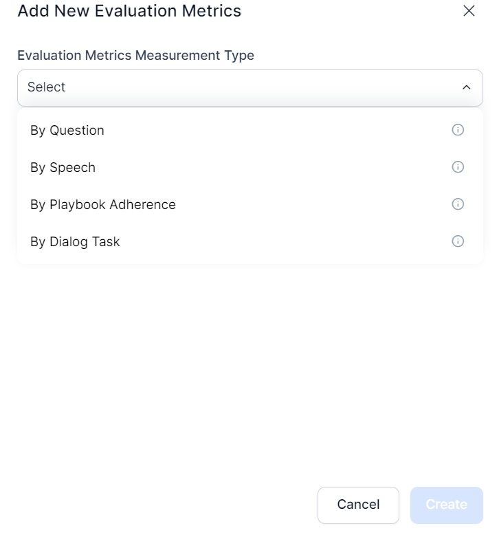 Configure New Metric